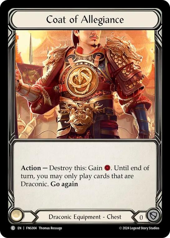 Image for Coat of Allegiance (FNG004) - Flesh and Blood TCG