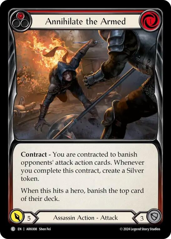 Image for Annihilate the Armed (Red) (ARK008) - Flesh and Blood TCG