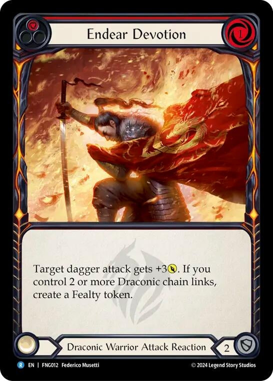 Image for Endear Devotion (Red) (FNG012) - Flesh and Blood TCG