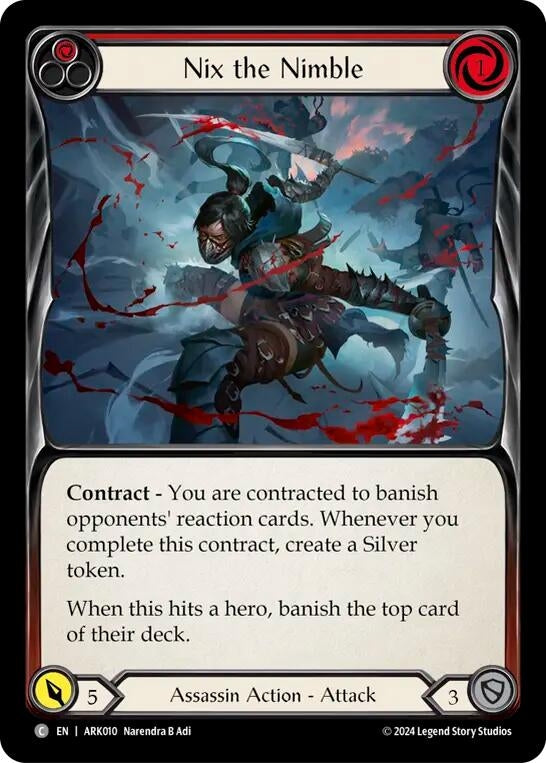 Image for Nix the Nimble (Red) (ARK010) - Flesh and Blood TCG