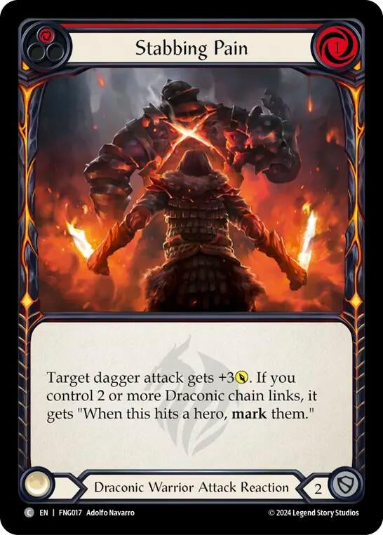 Image for Stabbing Pain (Red) (FNG017) - Flesh and Blood TCG