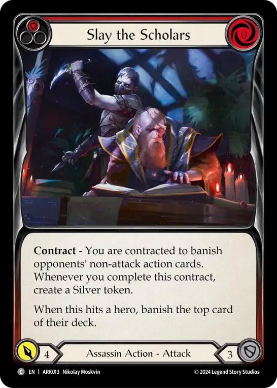 Image for Slay the Scholars (Red) (ARK013) - Flesh and Blood TCG