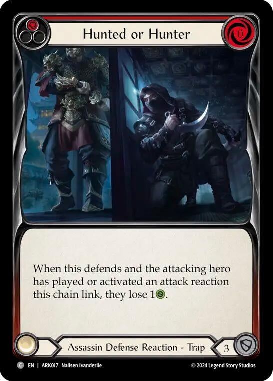 Image for Hunted or Hunter (Red) (ARK017) - Flesh and Blood TCG