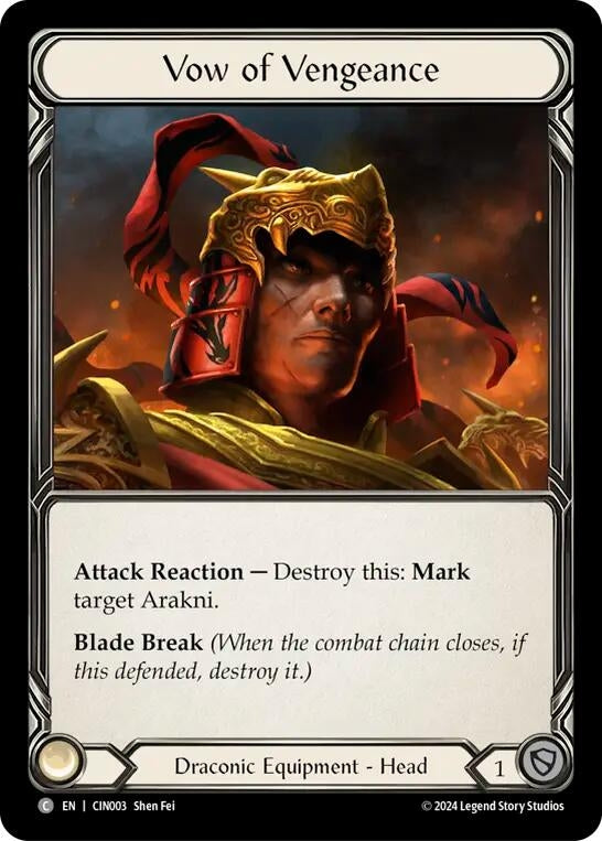 Image for Vow of Vengeance (CIN003) - Flesh and Blood TCG