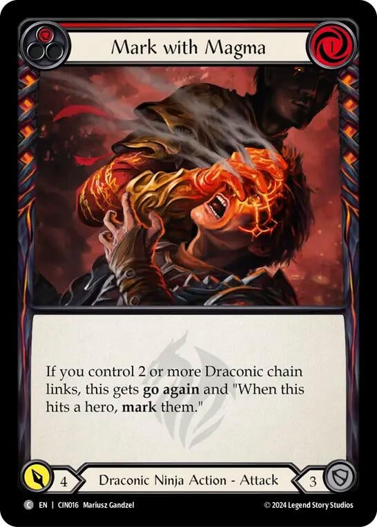 Image for Mark with Magma (Red) (CIN016) - Flesh and Blood TCG