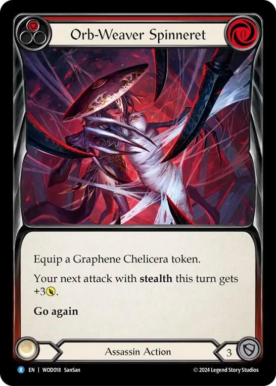 Image for Orb-Weaver Spinneret (Red) (WOD018) - Flesh and Blood TCG