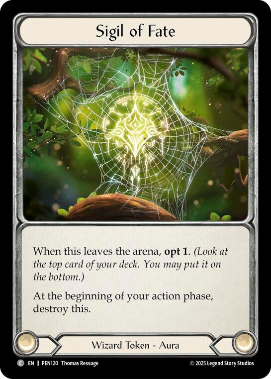 Image for Sigil Of Fate (PEN120) - Flesh and Blood TCG