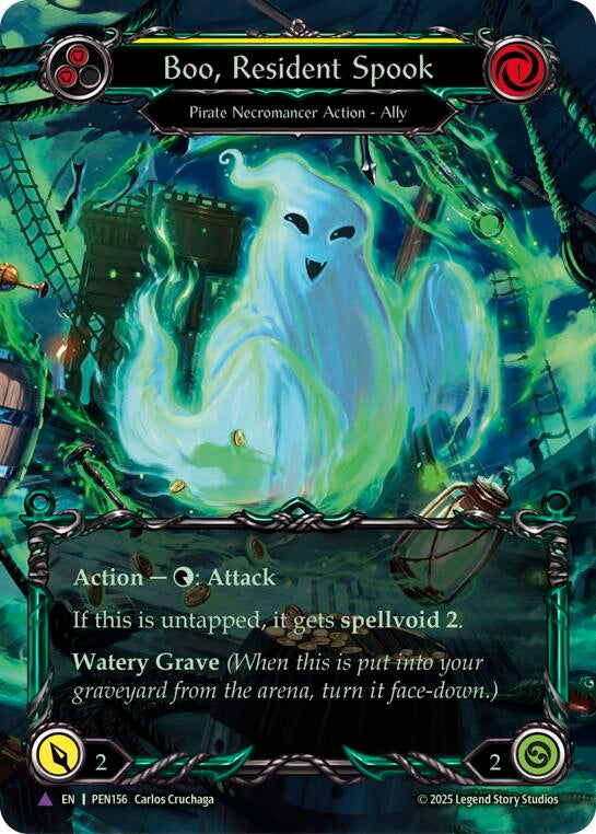 Image for Boo Resident Spook (Yellow) (Marvel) (PEN156) (Cold Foil) - Flesh and Blood TCG