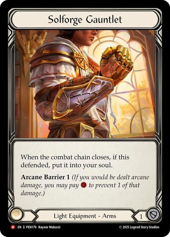 Image for Solforge Gauntlet (PEN179) (Cold Foil) - Flesh and Blood TCG