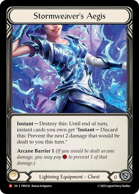 Image for Stormweavers Aegis (PEN239) (Cold Foil) - Flesh and Blood TCG