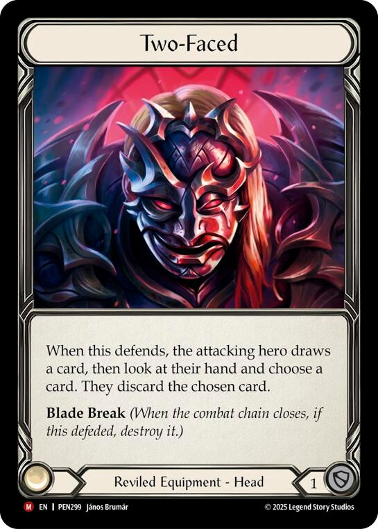 Image for Two Faced (PEN299) (Cold Foil) - Flesh and Blood TCG