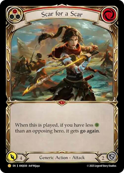 Image for Scar For A Scar (Red) (ANQ030) (ANQ030) - Flesh and Blood TCG