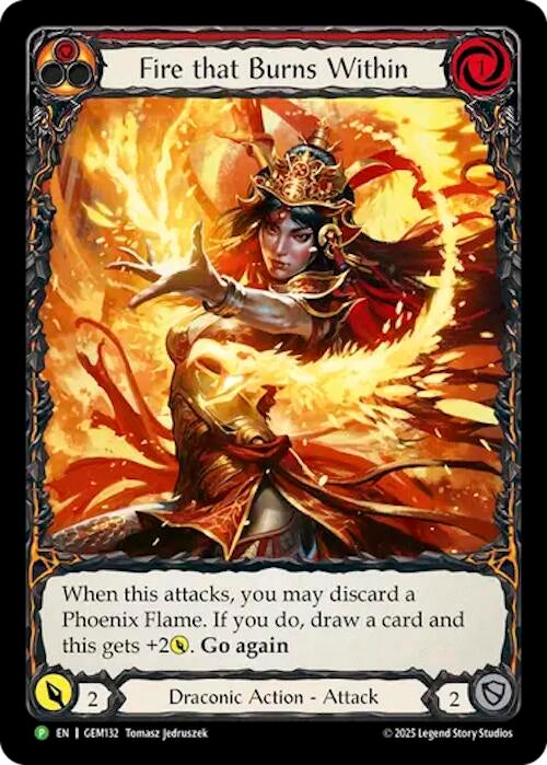 Image for Fire that Burns Within (GEM132) - Flesh and Blood TCG