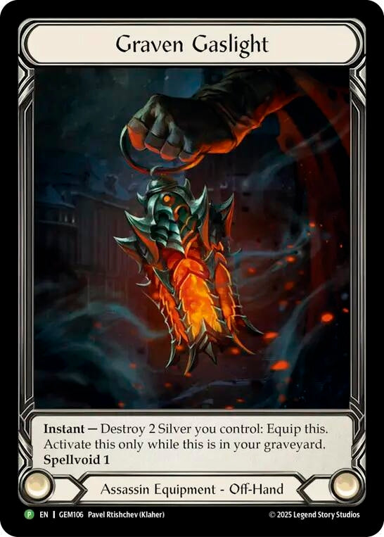 Image for Graven Gaslight (GEM106) (Cold Foil) - Flesh and Blood TCG
