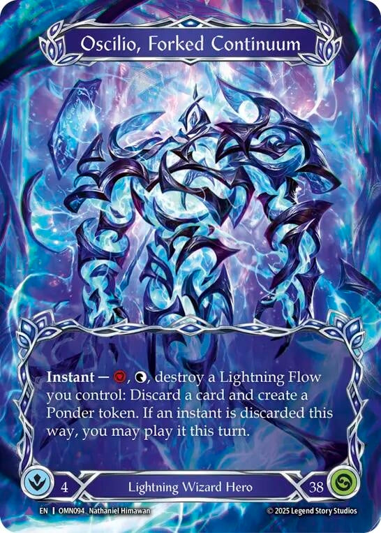 Image for Oscilio, Forked Continuum (Marvel) (OMN094) (Cold Foil) - Flesh and Blood TCG