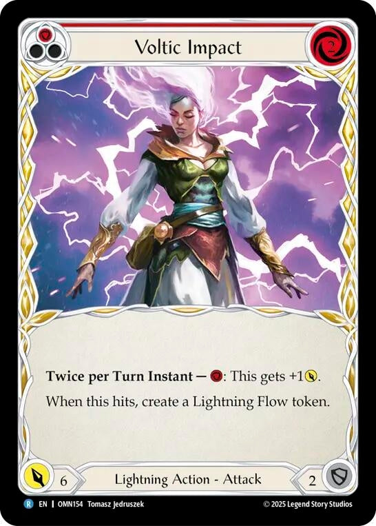 Image for Voltic Impact (OMN154) (Rainbow Foil) - Flesh and Blood TCG