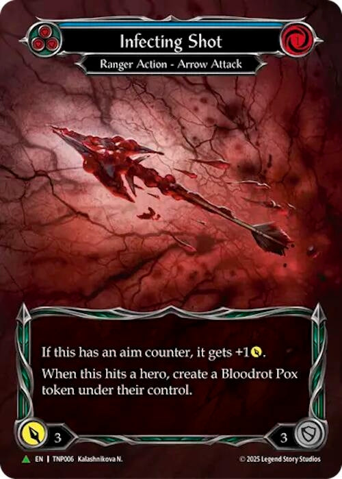 Image for Infecting Shot (Blue) (Marvel) - TNP006 (TNP006) (Rainbow Foil) - Flesh and Blood TCG