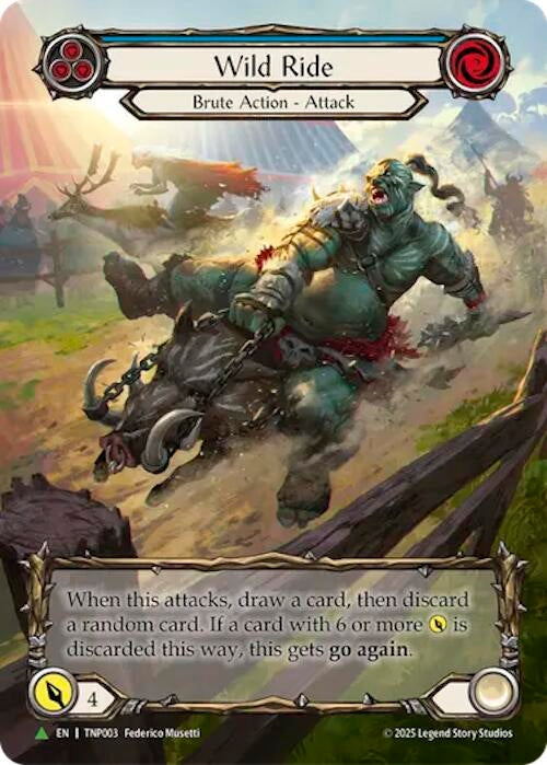 Image for Wild Ride (Blue) (Marvel) - TNP003 (TNP003) (Rainbow Foil) - Flesh and Blood TCG