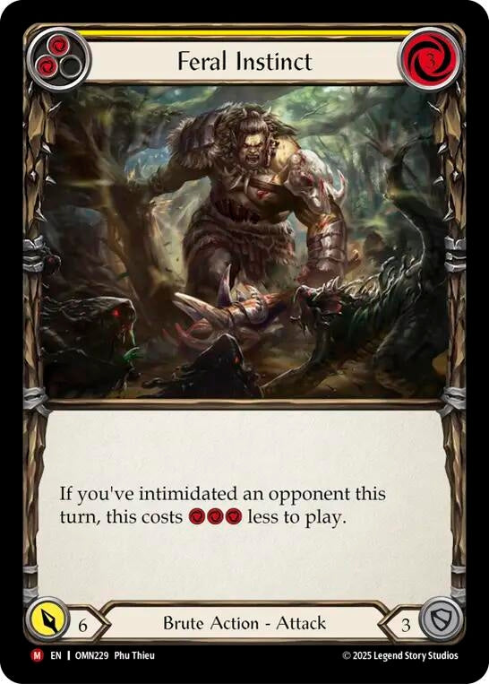 Image for Feral Instinct (OMN229) - Flesh and Blood TCG