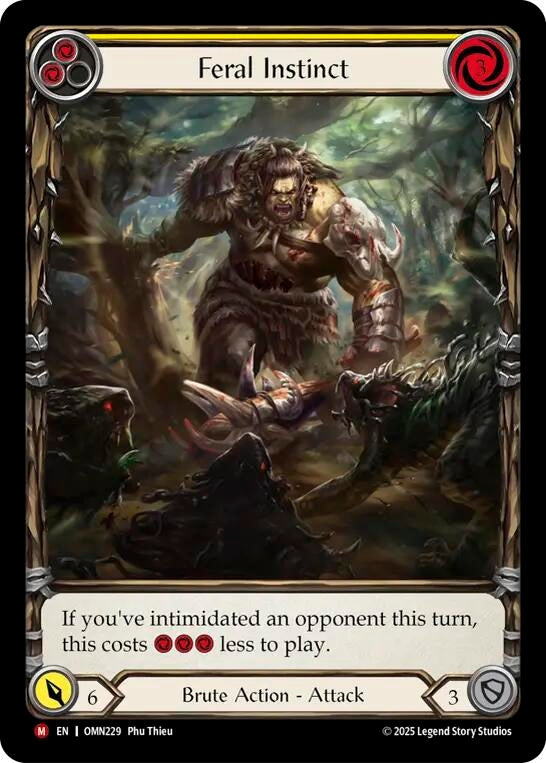 Image for Feral Instinct (Extended Art) (OMN229) (Cold Foil) - Flesh and Blood TCG