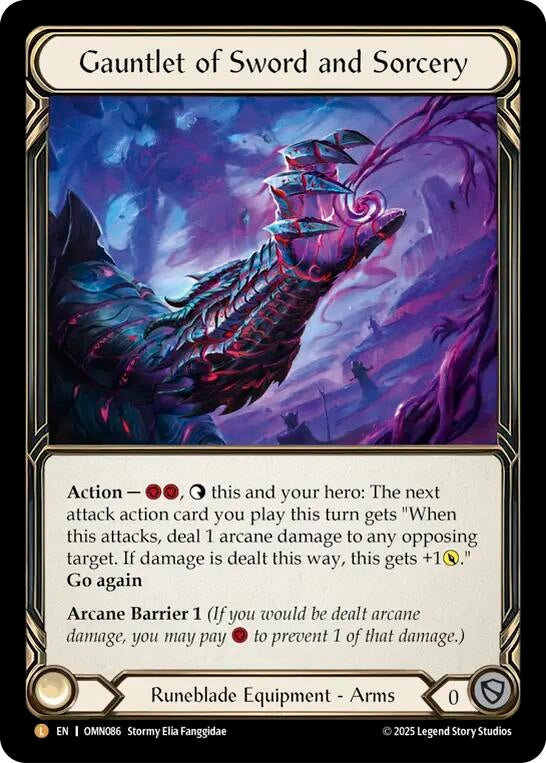 Image for Gauntlet of Sword and Sorcery (OMN086) - Flesh and Blood TCG