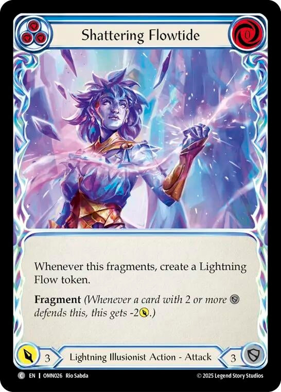 Image for Shattering Flowtide (Blue) (OMN026) - Flesh and Blood TCG