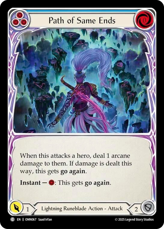 Image for Path of Same Ends (Blue) (OMN067) - Flesh and Blood TCG