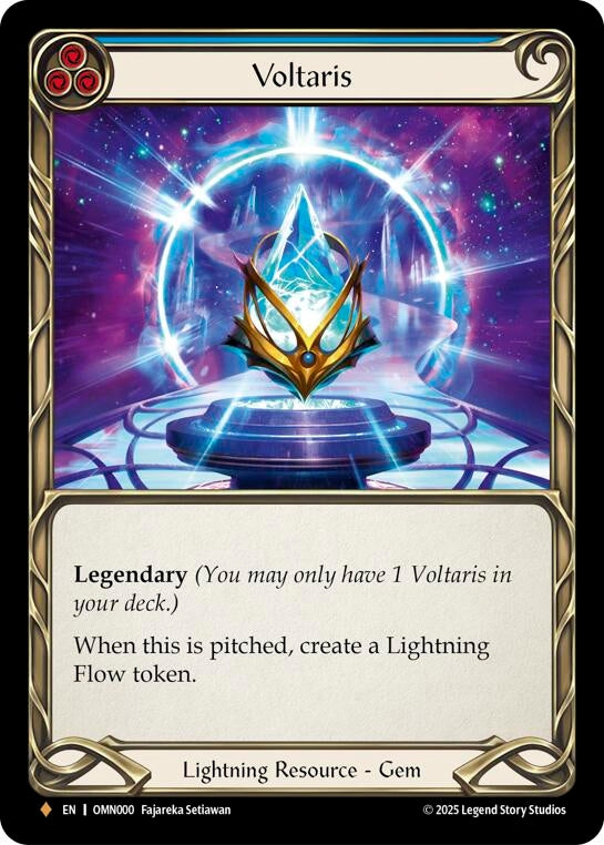 Image for Voltaris (Blue) (OMN000) (Rainbow Foil) - Flesh and Blood TCG