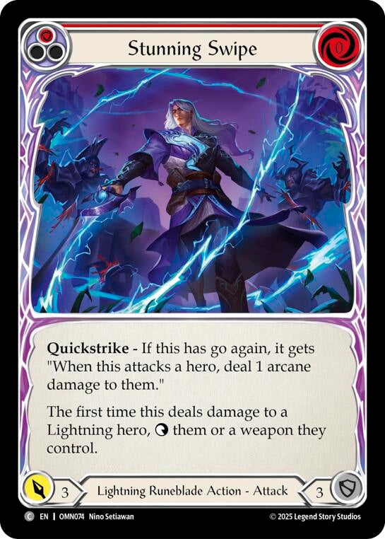 Image for Stunning Swipe (Red) (OMN074) - Flesh and Blood TCG
