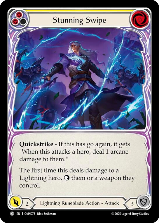 Image for Stunning Swipe (Yellow) (OMN075) - Flesh and Blood TCG