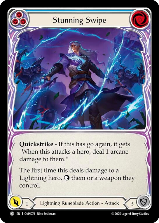 Image for Stunning Swipe (Blue) (OMN076) - Flesh and Blood TCG