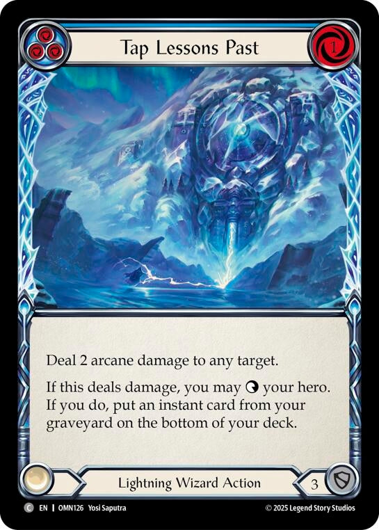 Image for Tap Lessons Past (Blue) (OMN126) - Flesh and Blood TCG