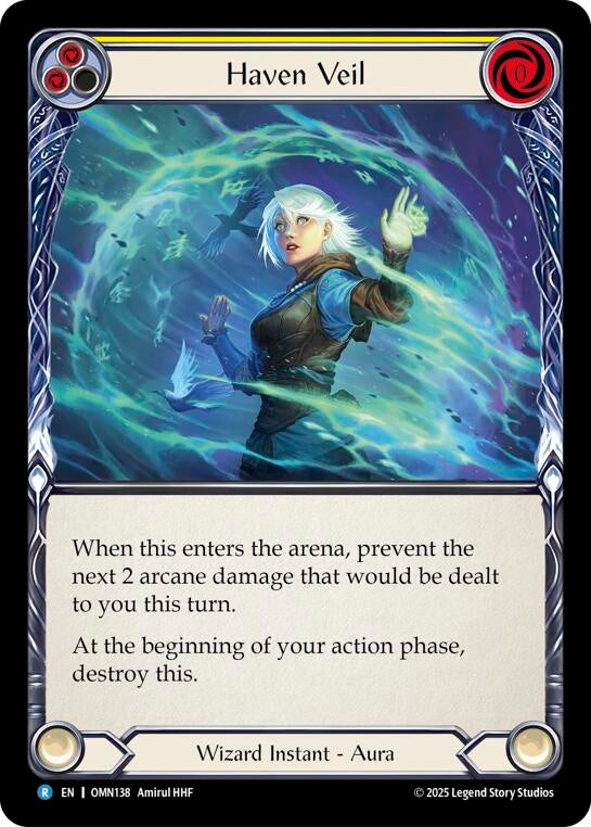 Image for Haven Veil (Yellow) (OMN138) - Flesh and Blood TCG