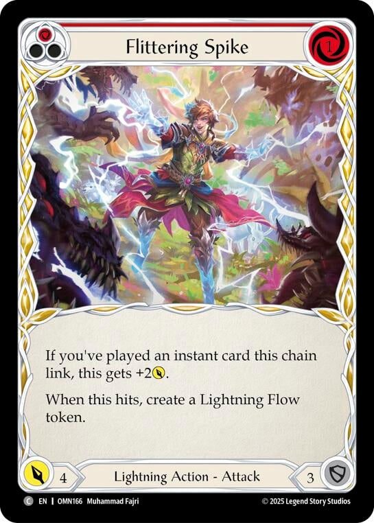 Image for Flittering Spike (Red) (OMN166) - Flesh and Blood TCG