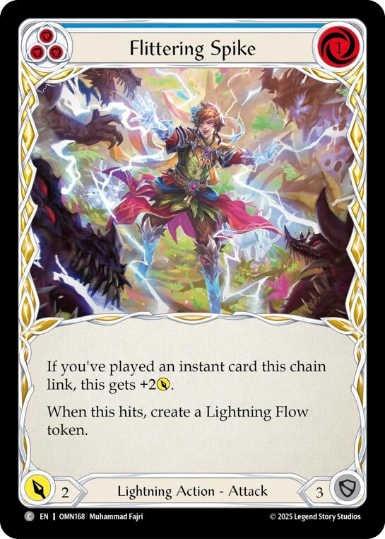 Image for Flittering Spike (Blue) (OMN168) - Flesh and Blood TCG