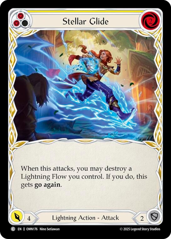 Image for Stellar Glide (Yellow) (OMN176) - Flesh and Blood TCG