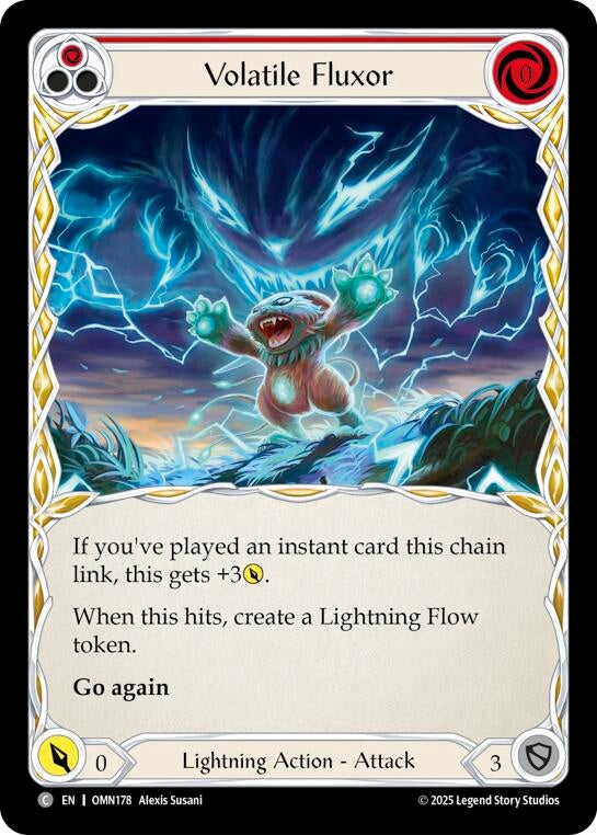 Image for Volatile Fluxor (Red) (OMN178) - Flesh and Blood TCG
