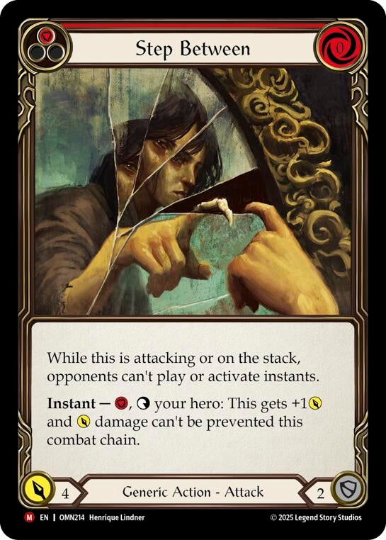 Image for Step Between (Red) (OMN214) - Flesh and Blood TCG