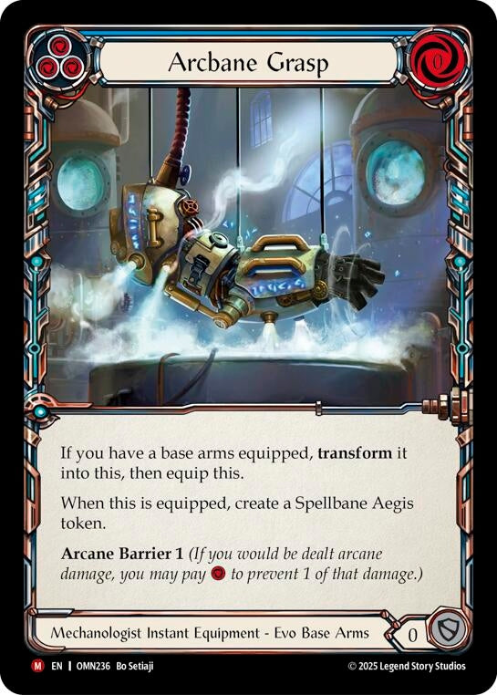 Image for Arcbane Grasp (Blue) (OMN236) - Flesh and Blood TCG