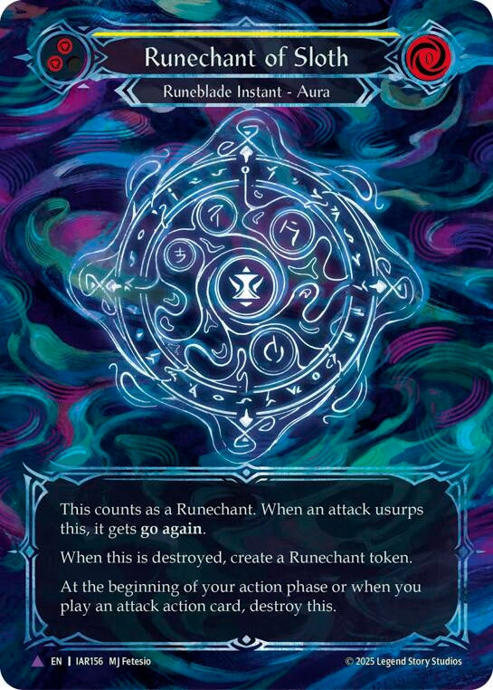 Image for Runechant of Sloth (Yellow)(Marvel) (IAR156-MV) (Cold Foil) - Flesh and Blood TCG