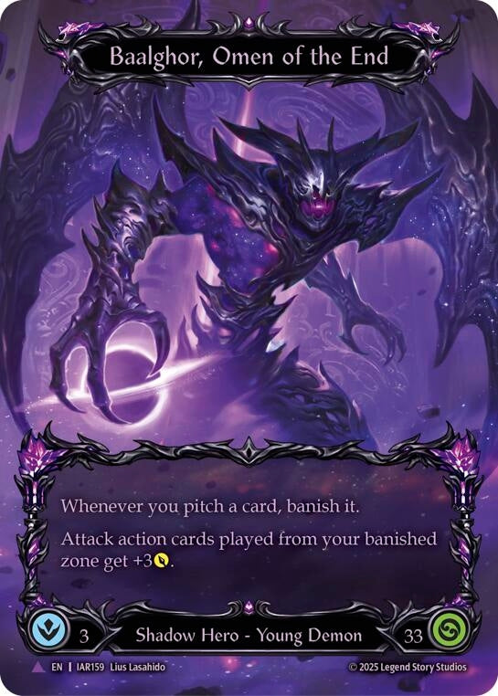 Image for Baalghor, Omen of the End (Marvel) (IAR159-MV) (Cold Foil) - Flesh and Blood TCG