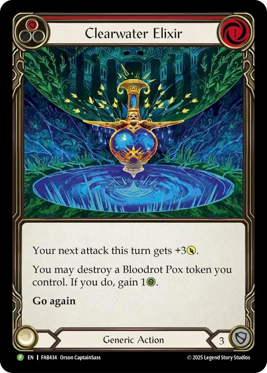 Image for Clearwater Elixir - FAB434 (FAB434) (Cold Foil) (PR) - Flesh and Blood TCG