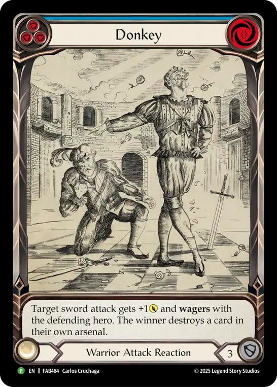 Image for Donkey - FAB484 (FAB484) (Rainbow Foil) (PR) - Flesh and Blood TCG
