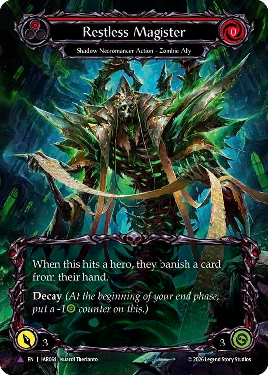 Image for Restless Magister (Marvel) (IAR064) (Cold Foil) (IAR) - Flesh and Blood TCG