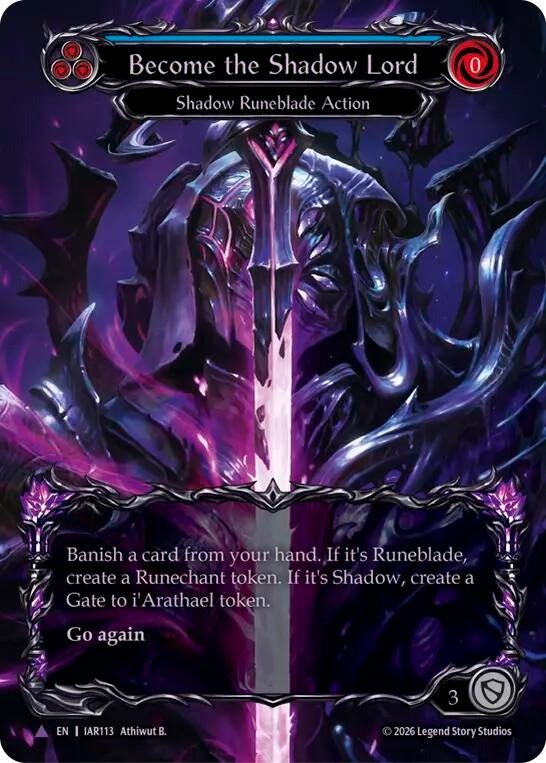 Image for Become the Shadow Lord (Marvel) (IAR113) (Cold Foil) (IAR) - Flesh and Blood TCG