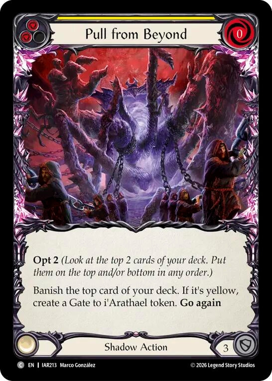 Image for Pull from Beyond (Yellow) (IAR213) (IAR) - Flesh and Blood TCG