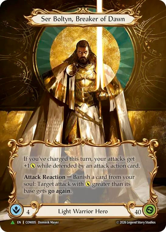 Image for Ser Boltyn, Breaker of Dawn (Marvel) - CON005 (CON005) (Cold Foil) (PR) - Flesh and Blood TCG