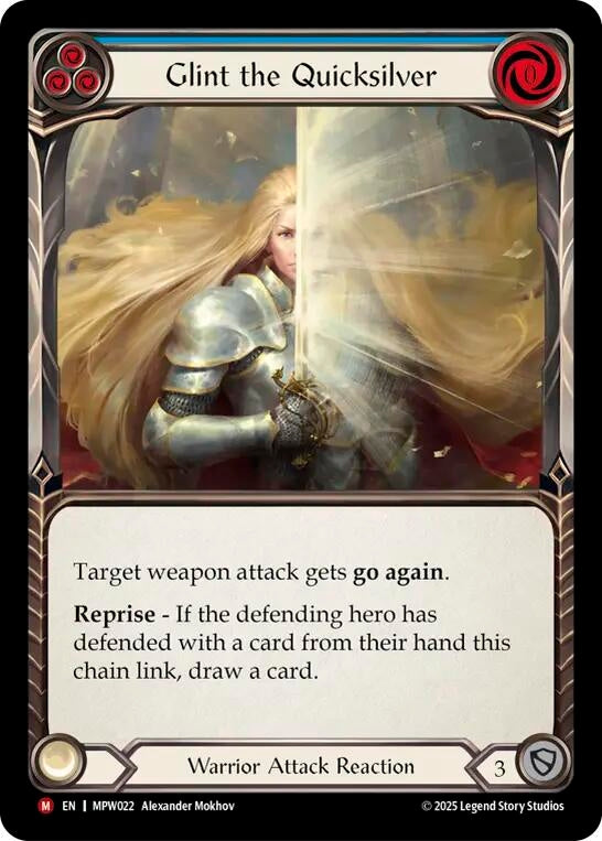 Image for Glint the Quicksilver (Blue) (MPW022) (MPW) - Flesh and Blood TCG