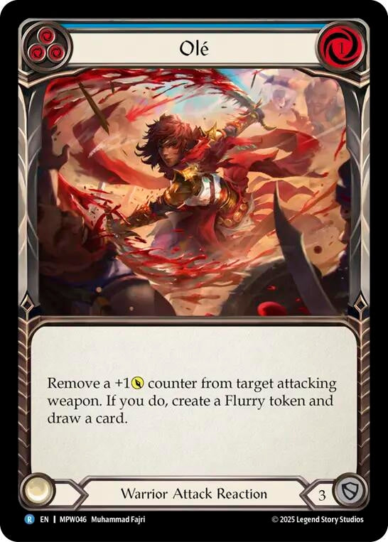 Image for Ole (Blue) (MPW046) (Rainbow Foil) (MPW) - Flesh and Blood TCG