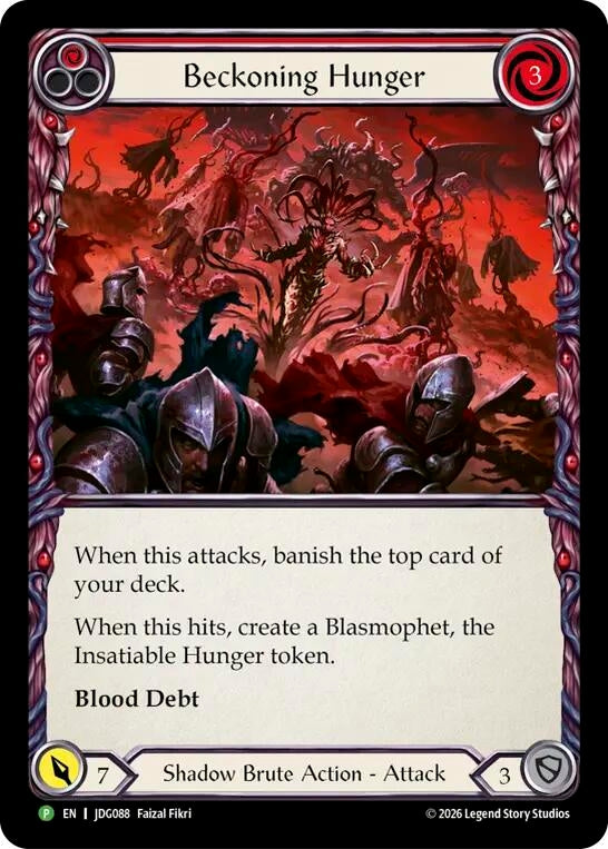 Image for Beckoning Hunger - JDG088 (JDG088) (Cold Foil) (PR) - Flesh and Blood TCG